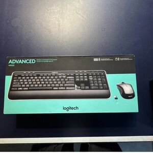 Logitech Wireless Keyboard and Mouse Combo - Black & Teal Packaging